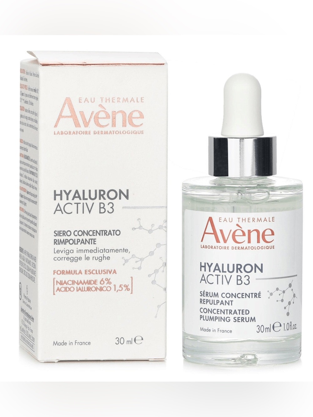 Avene Hyaluron Activ B3 Concentrated Plumping Serum 1 fl. oz. Exp: 11/2027